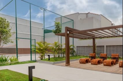 Quadra de beach tennis — Allure Moema